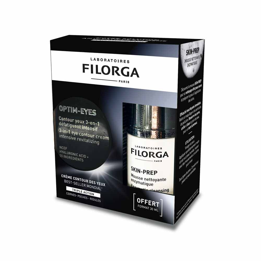 Filorga Optim-Eyes Cofanetto contorno occhi 3 in 1 + mousse detergente