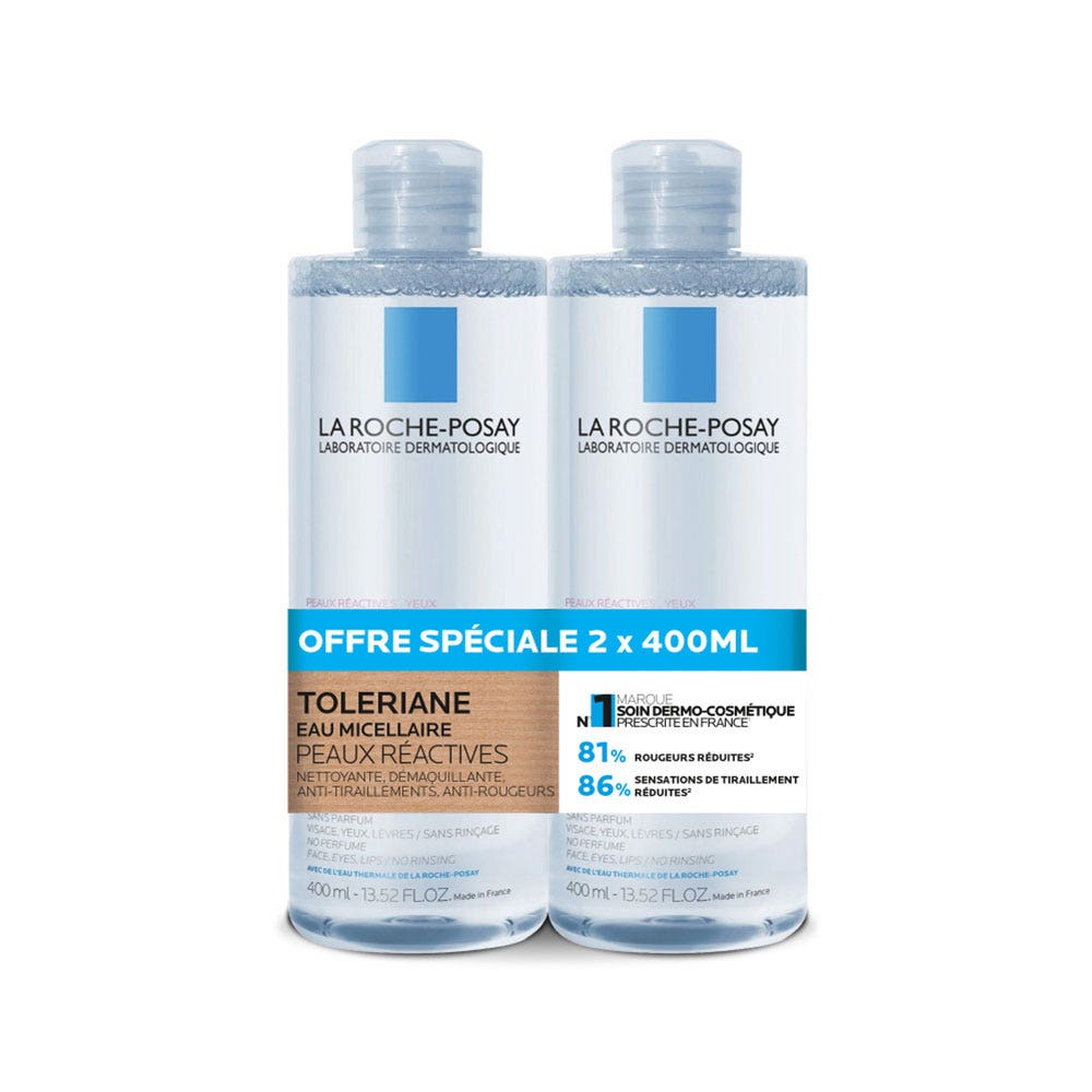 La Roche-Posay Toleriane Acqua micellare per pelli reattive 2 x 400 ml