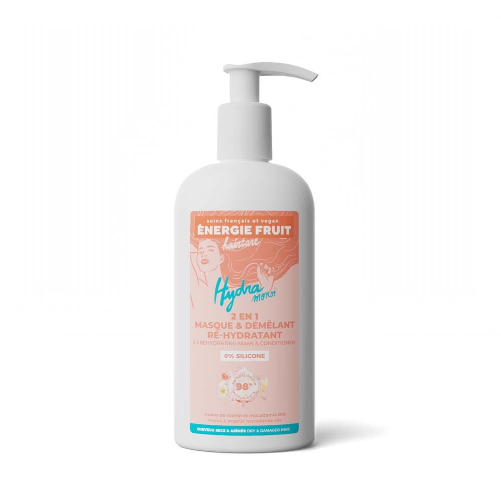 Energie Fruit Maschera 2 in 1 monoi e olio di macadamia bio per capelli danneggiati 300 ml