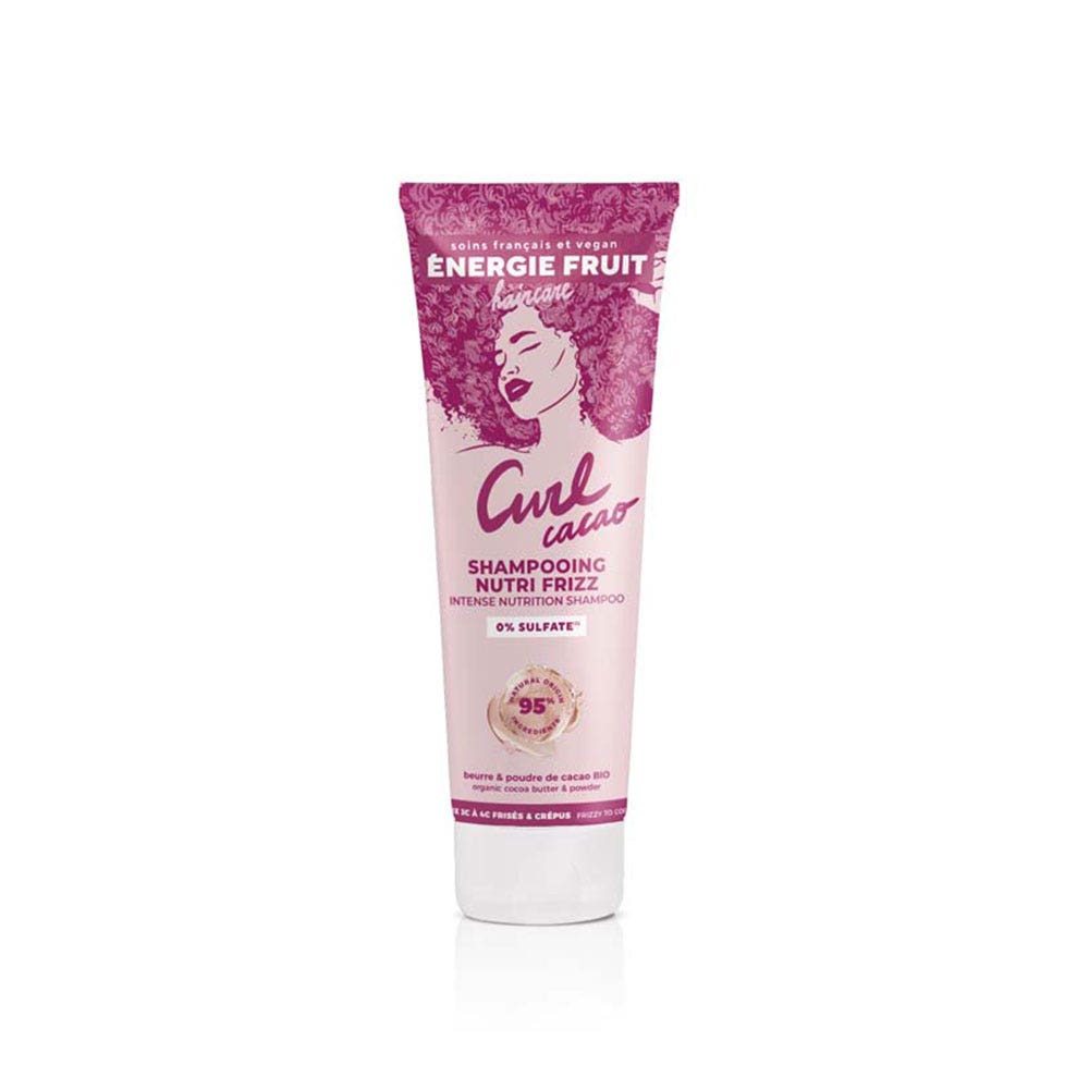 Energie Fruit Shampoo nutriente per capelli crespi in polvere e burro di cacao bio 250 ml