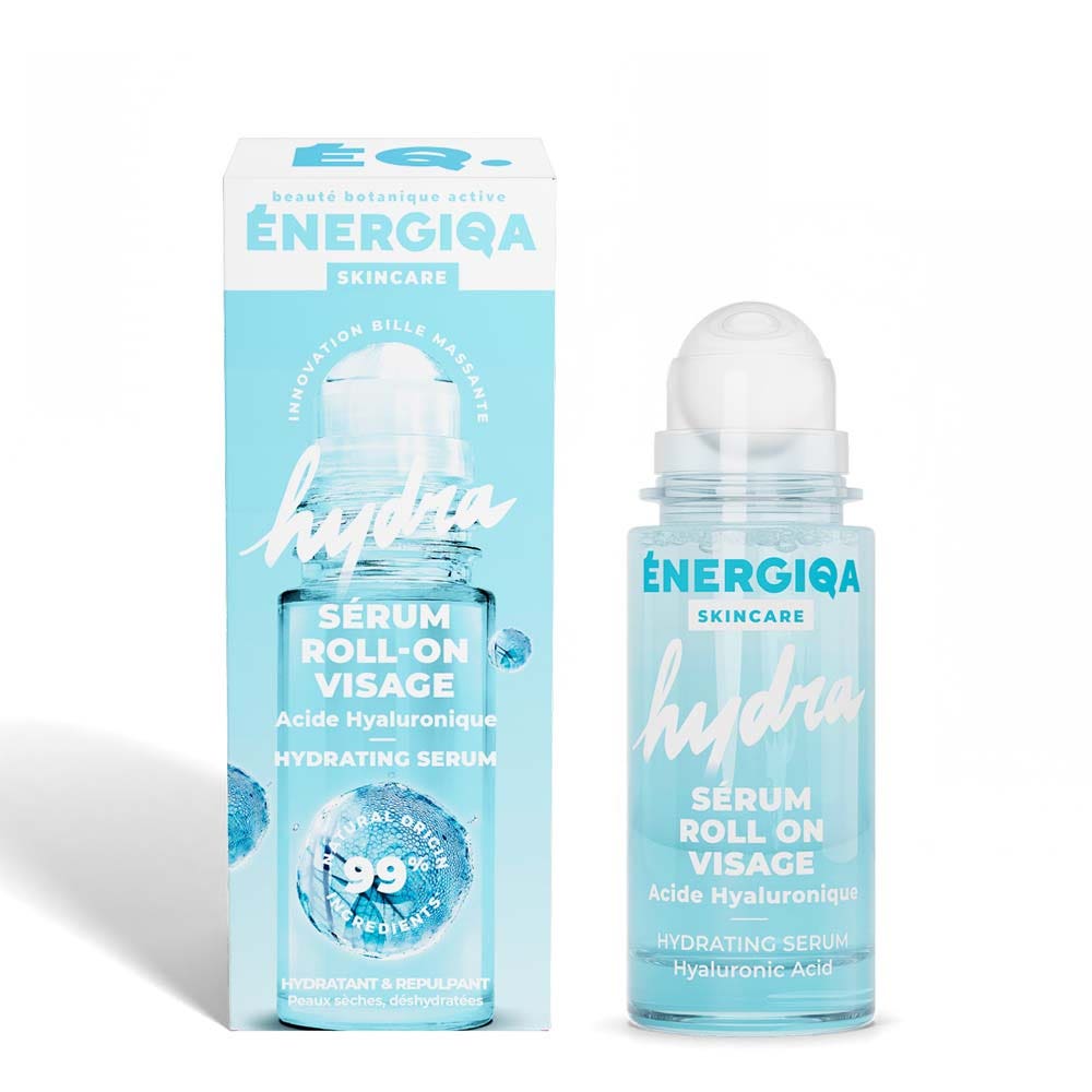 Energiqa Skincare Siero roll-on viso idratante Hydra con acido ialuronico 30 ml