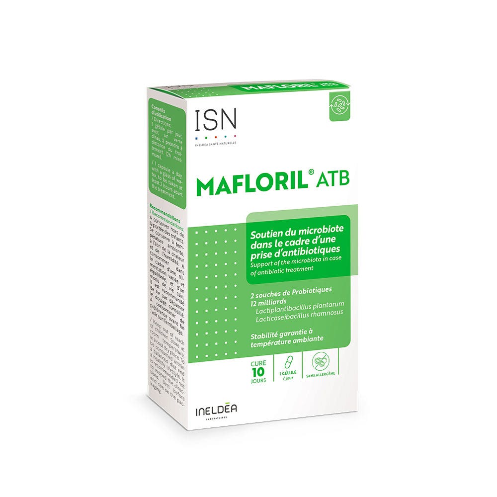 Ineldea Santé Naturelle Sostegno del microbiota ATB 10 capsule