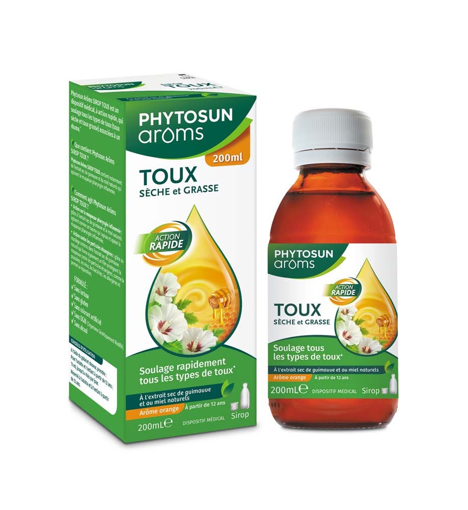 Phytosun Aroms Sciroppo per tosse secca e grassa azione rapida 200 ml
