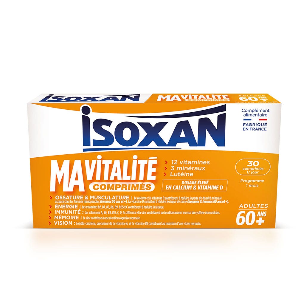 Isoxan Vitalità a partire dai 60 anni per energia, memoria e difese immunitarie 30 compresse