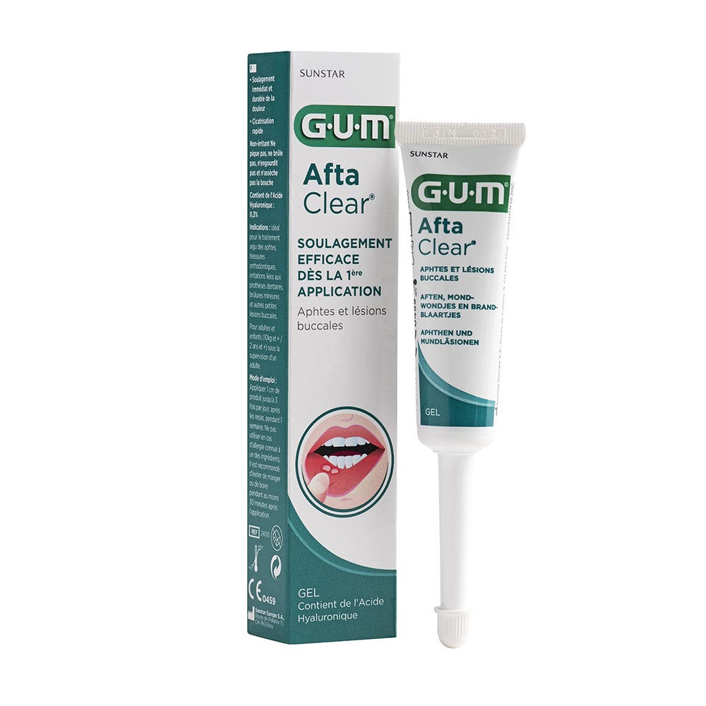 Gum AftaClear Gel per afte e lesioni della bocca 10 ml