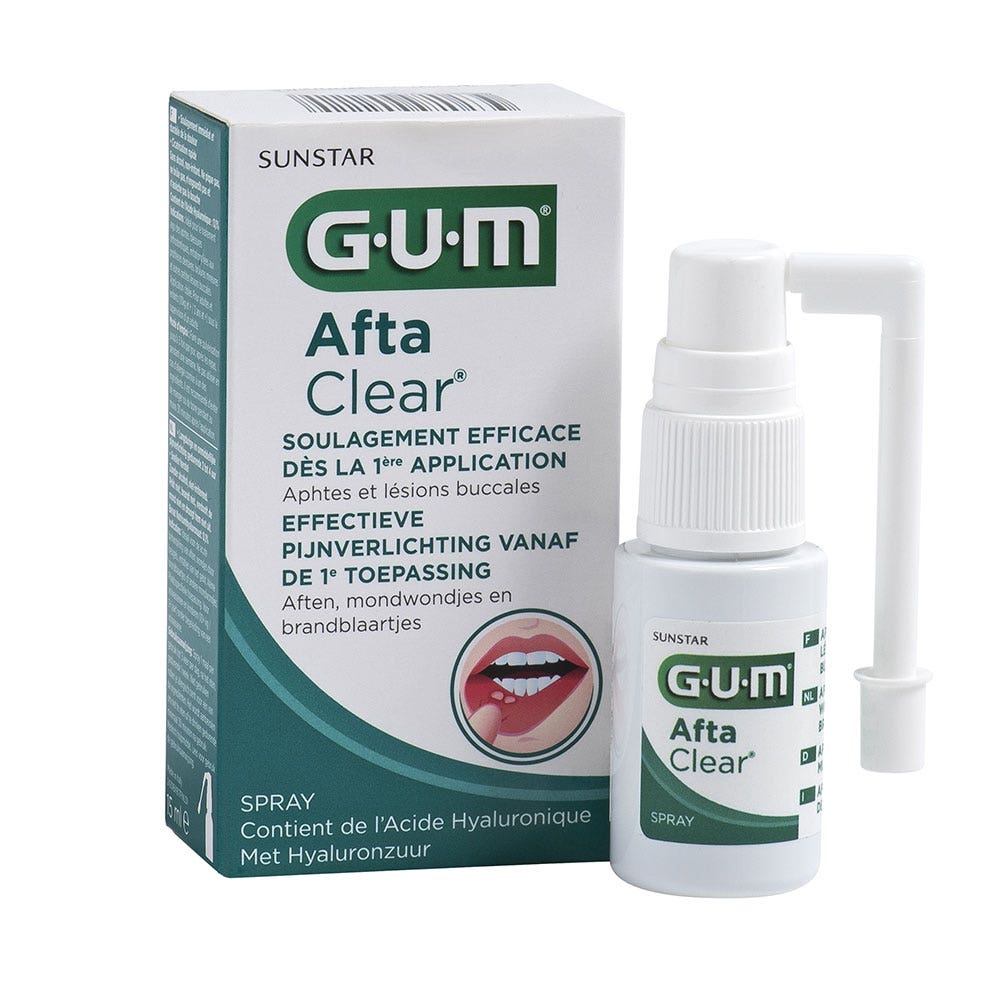 Gum AftaClear Spray Ulcere della bocca e lesioni orali 15ml