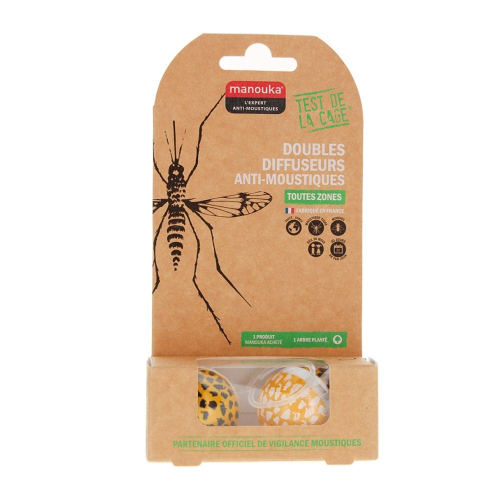 Manouka Diffusori mobili antizanzare Double Jungle Tutte le zone