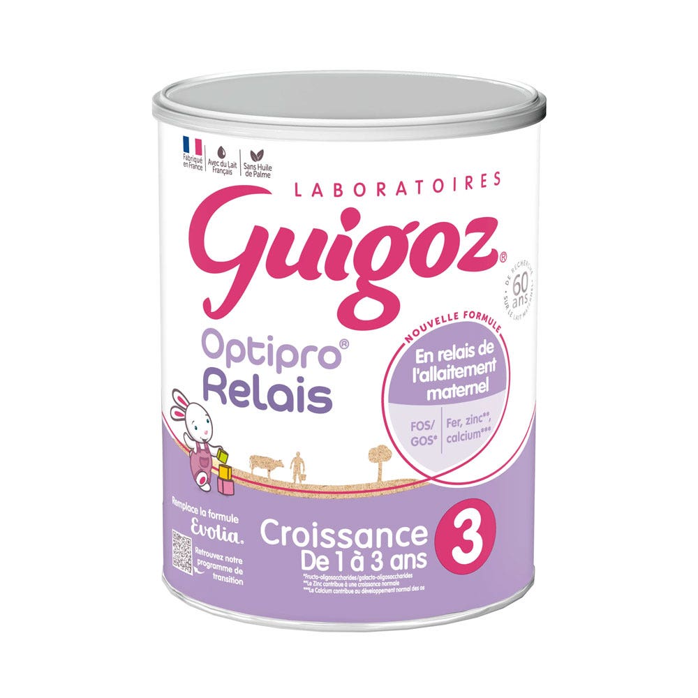 Guigoz Optipro Relais Latte in polvere crescita 3 a partire da 1 anno 800 g