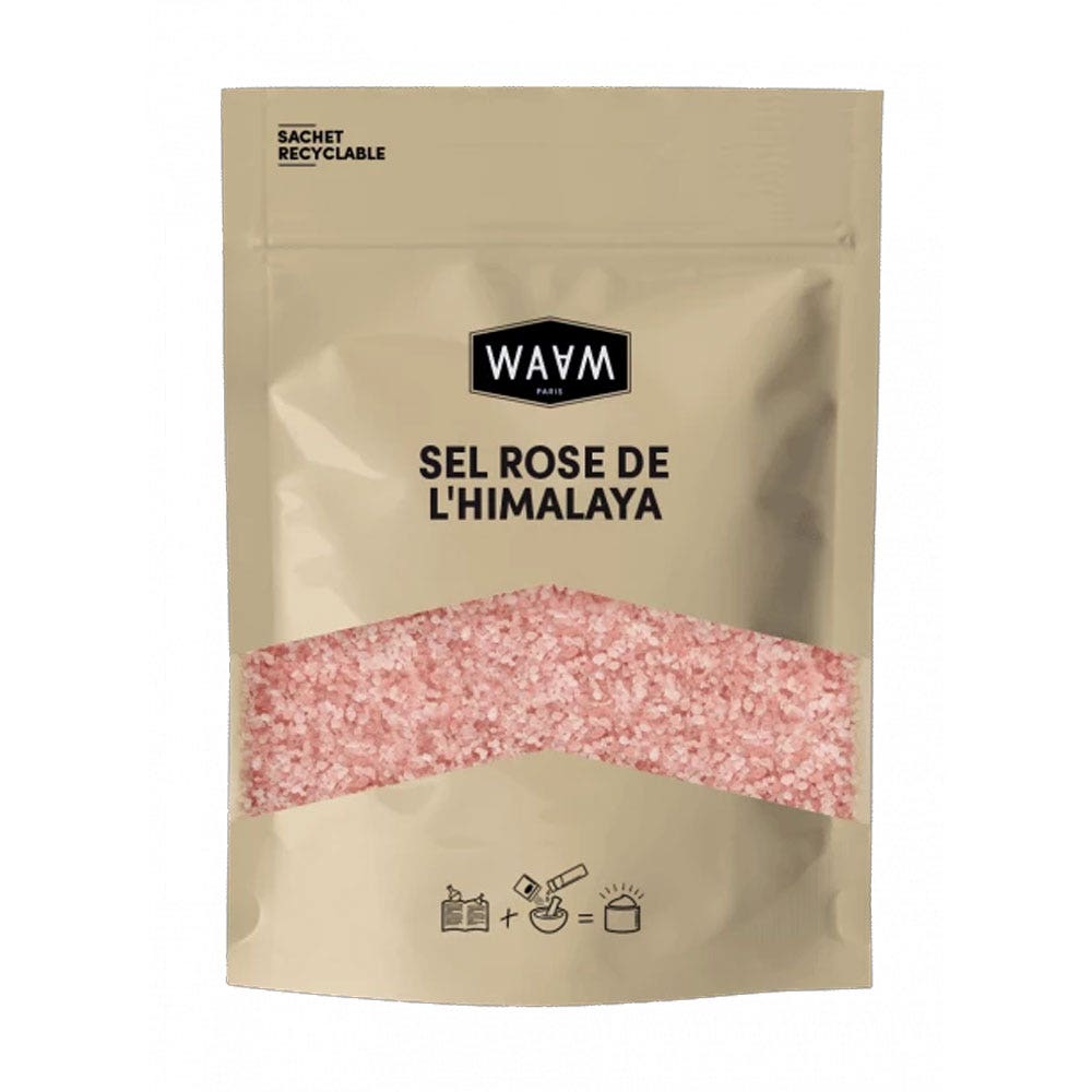 Waam Sale rosa dell'Himalaya Bagno e scrub 500g