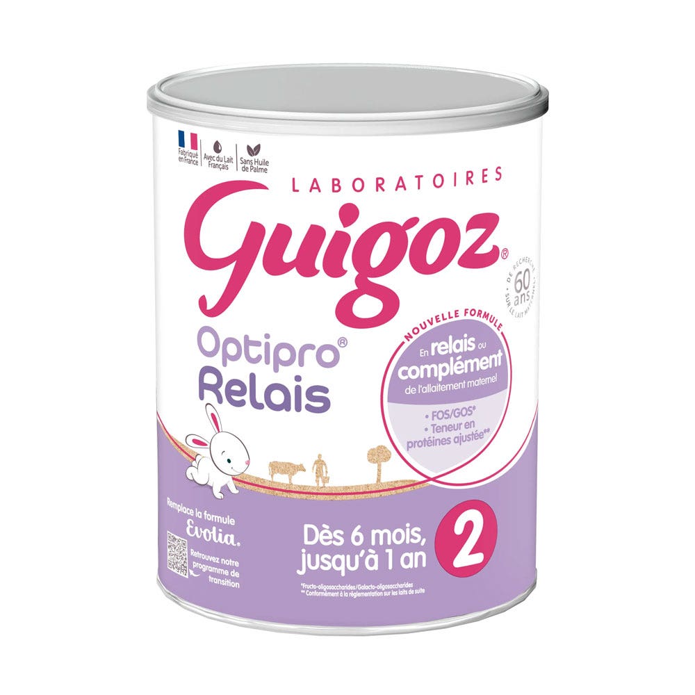 Guigoz Optipro Relais Latte in polvere 2 a partire da 6 mesi 800 g