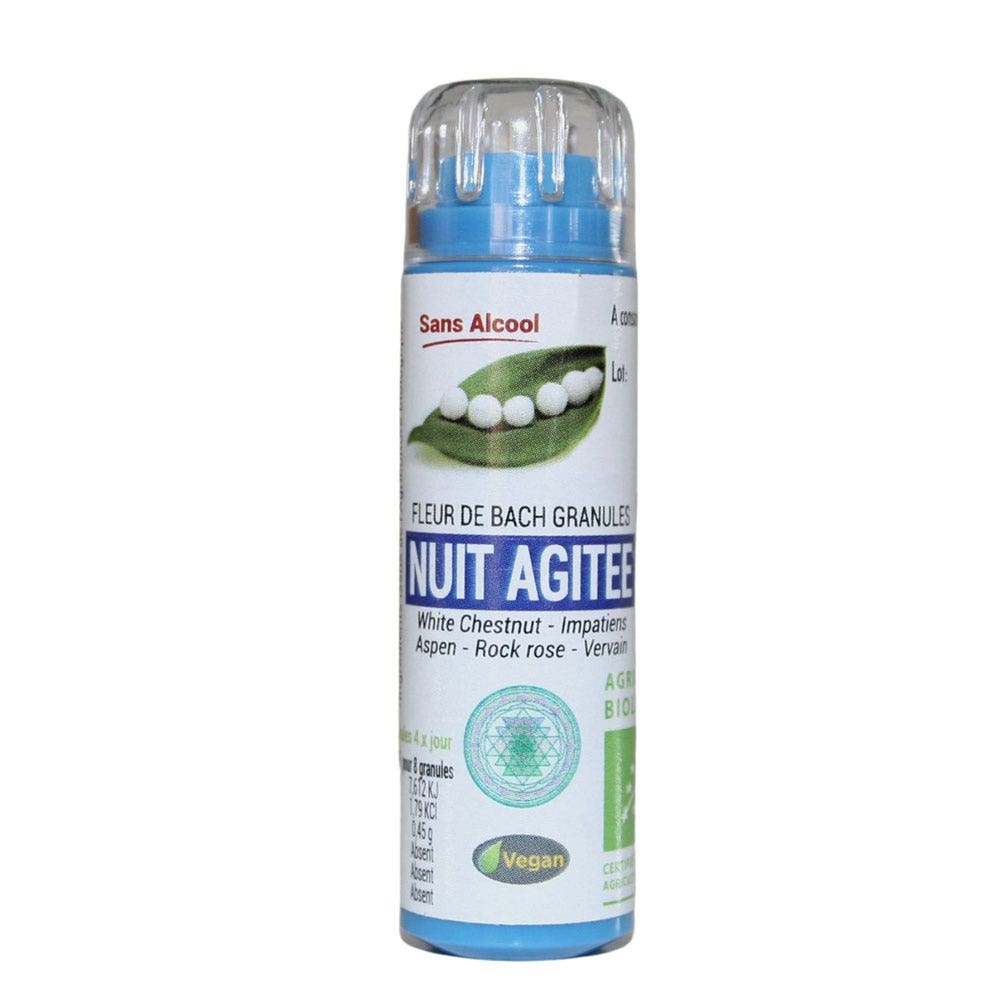 Kosmeo COMPLESSO BACH BIO NOTTE AGITEE GRANULI 120 granules