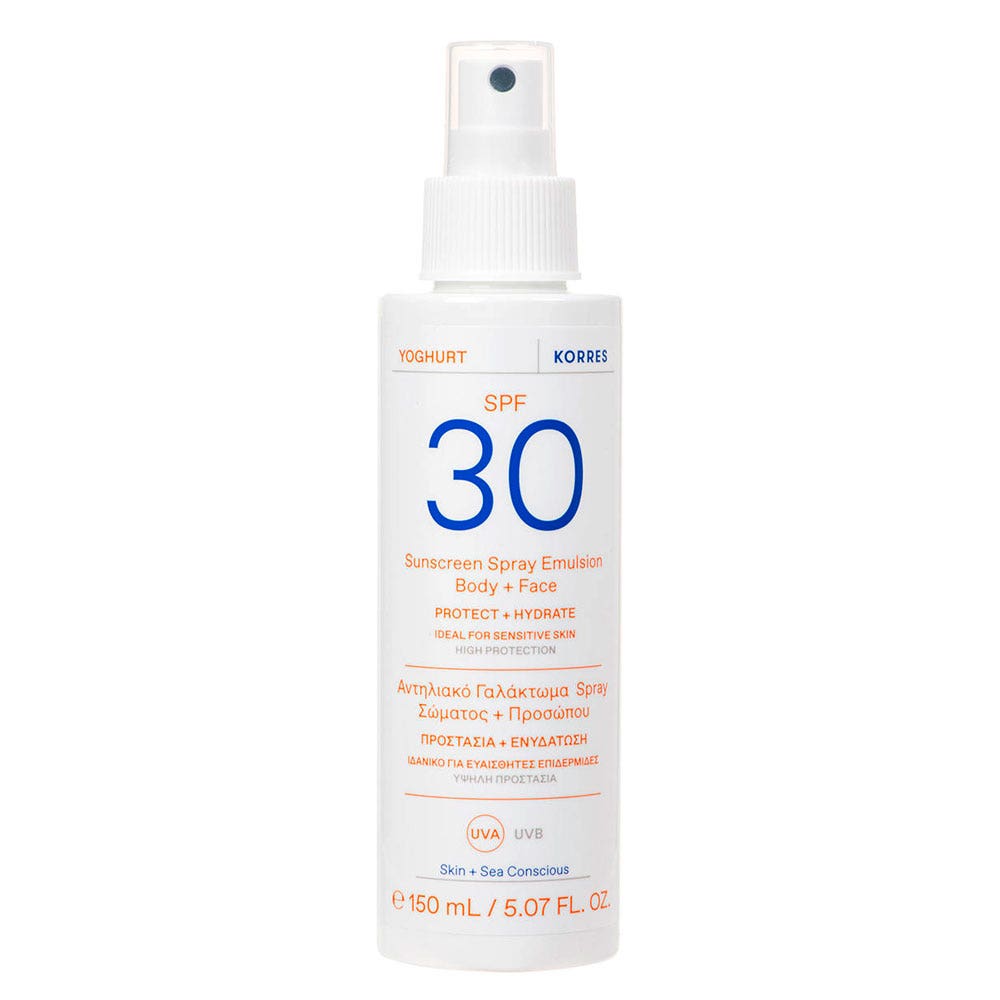 Korres Yogurt Spray Solare Viso e Corpo SPF30 150 ml