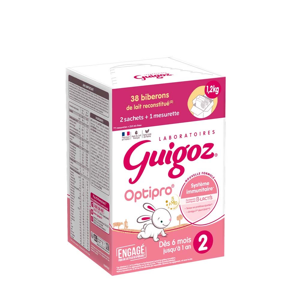 Guigoz Optipro Latte in polvere 2 6-12 mesi 1,2 kg