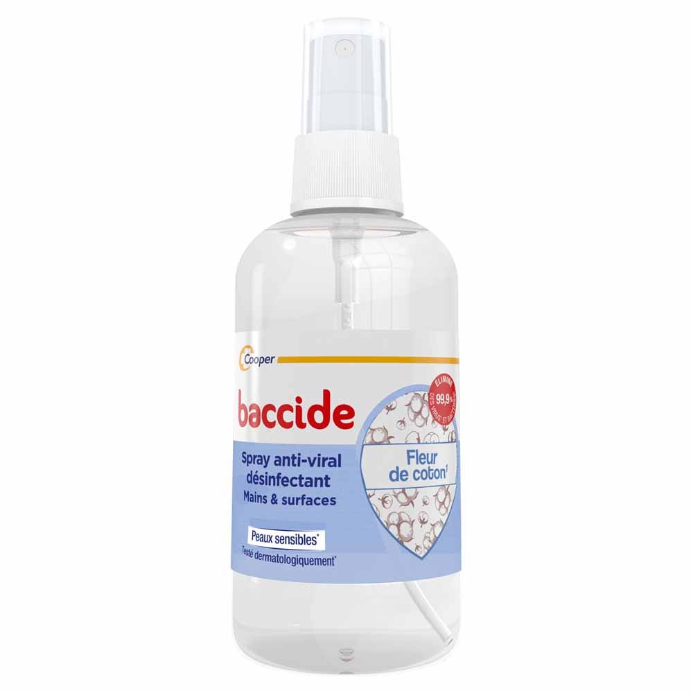 Baccide Spray disinfettante antivirale Mani e superfici Fiore di cotone 100ml