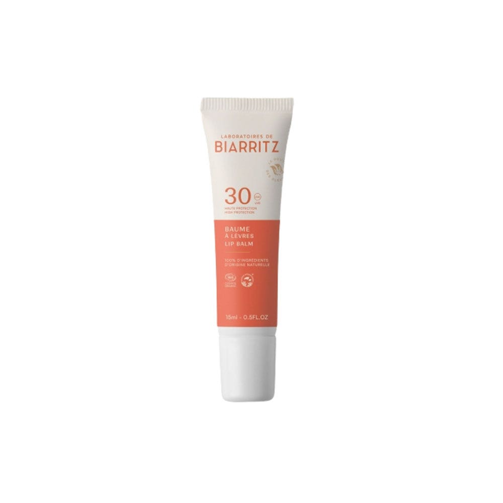 Laboratoires De Biarritz Prodotti solari Balsamo Labbra Biologico SPF30 Alta Protezione Mare e Montagna Haute Protection 15ml