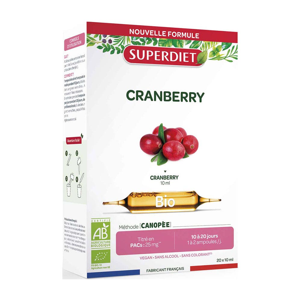 Superdiet Mirtillo rosso bio 20 fiale