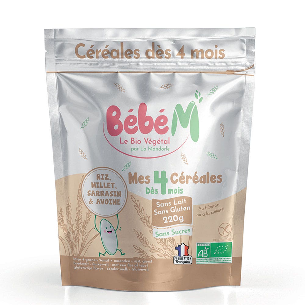 La Mandorle I miei 4 cereali biologici da 4 mesi 220g