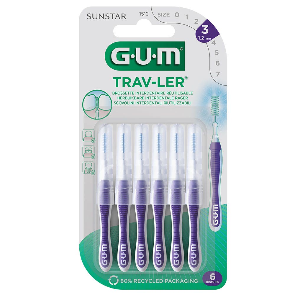 Gum Trav-ler Scovolini interdentali da 1,2 mm x4