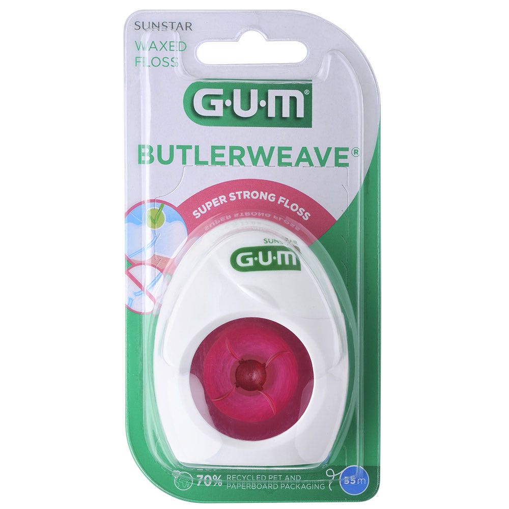 Gum Cera dentale 55m Butlerweave Waxed