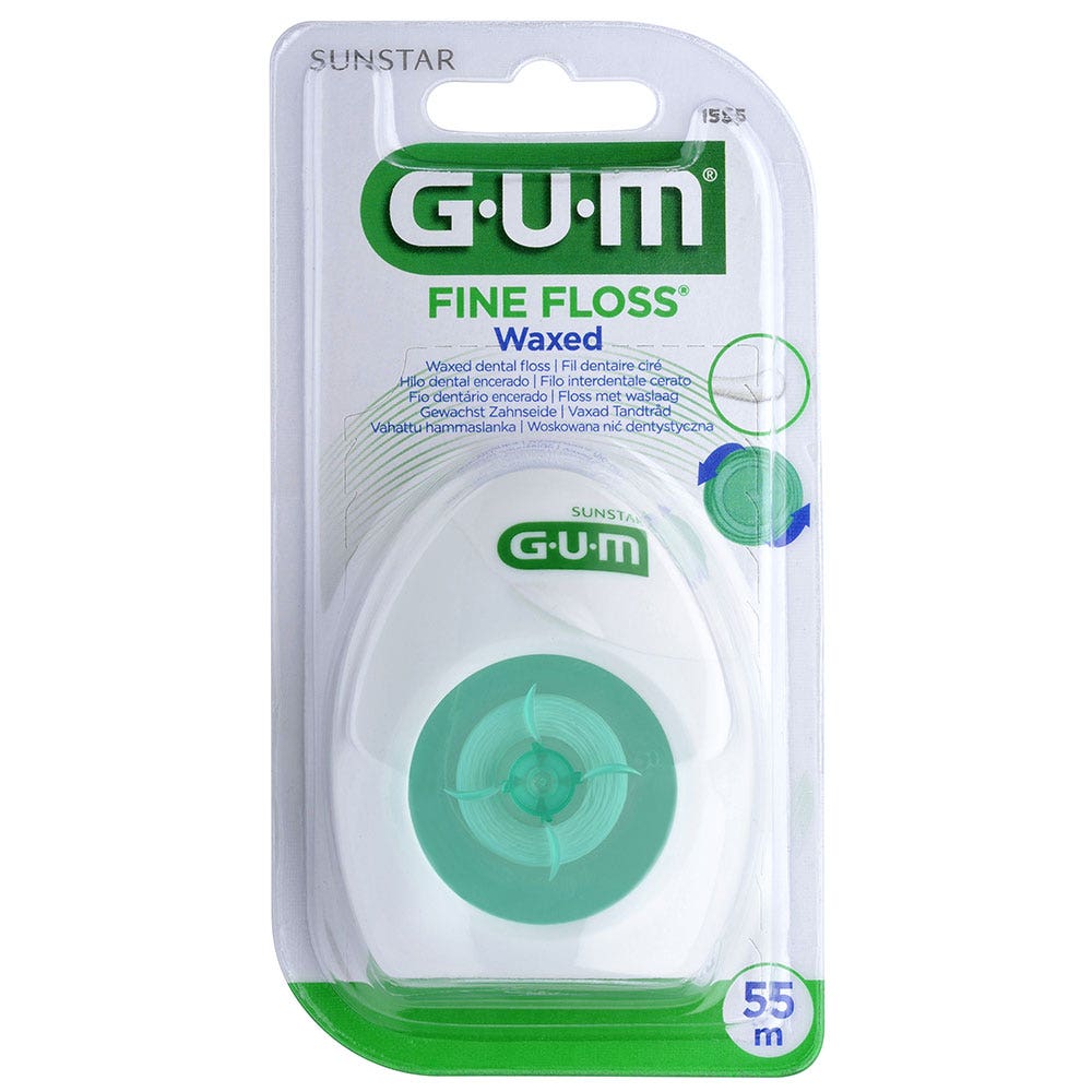 Gum Cera dentale 55m Filo interdentale fine