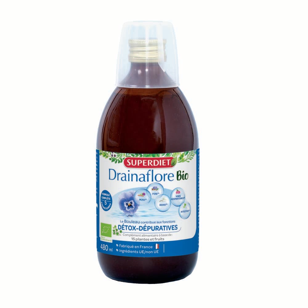Superdiet Drenaflore bio drenante e depurativo 480 ml