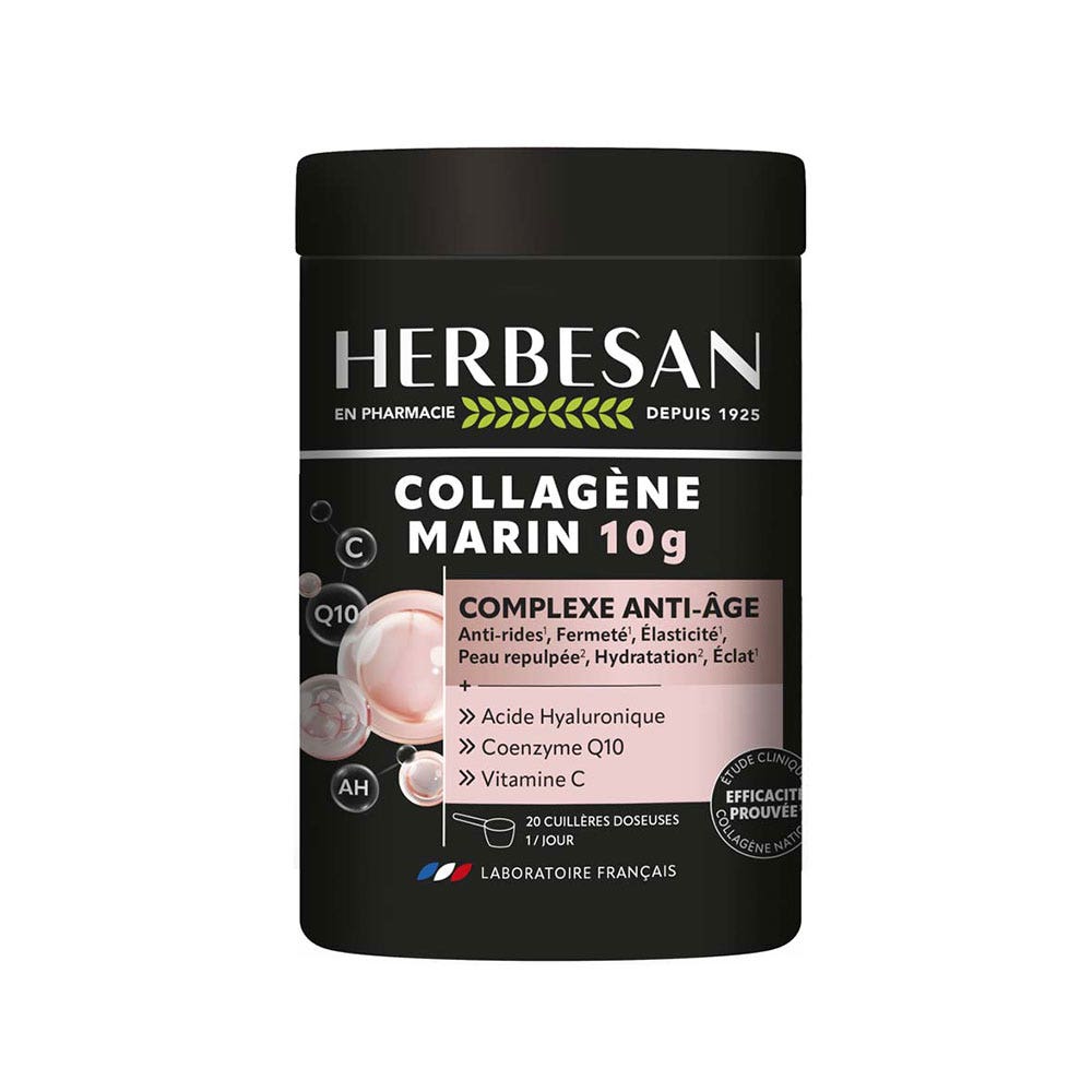 Herbesan Collagène Marin 10g Complexe Anti-Âge 210g