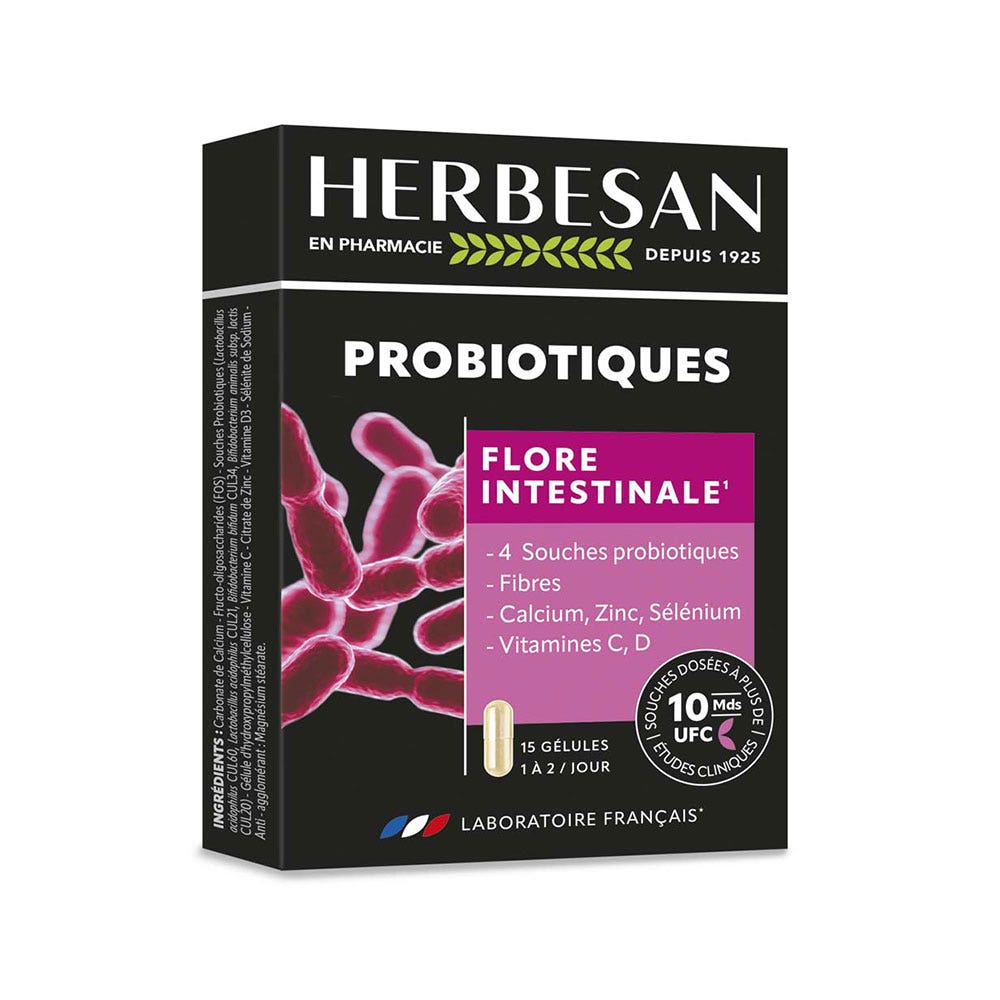 Herbesan Probiotici e flora intestinale 15 capsule