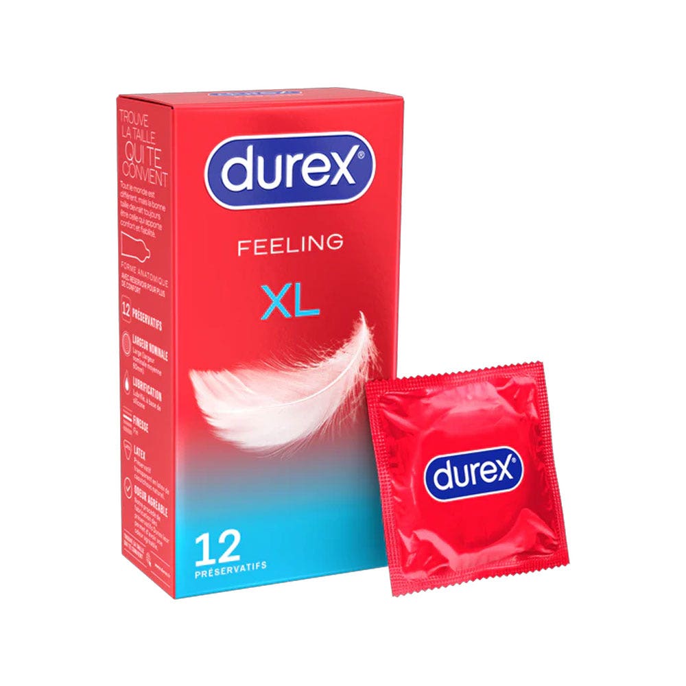Durex Feeling Preservativi large formato extra large 12 unità