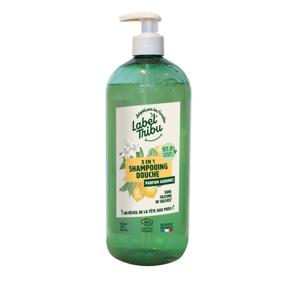 Label Tribu Doccia shampoo agli agrumi 2in1 1L
