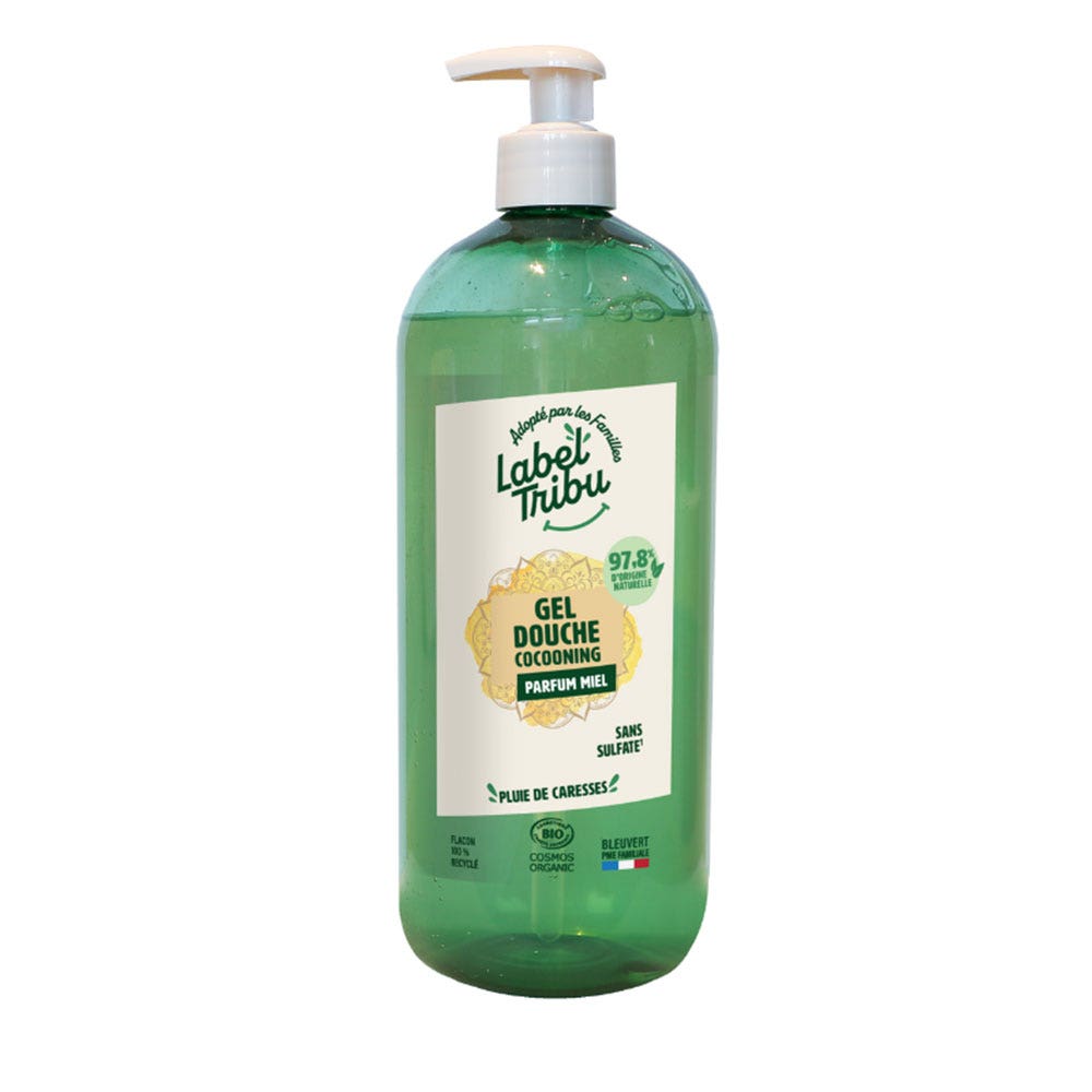 Label Tribu Gel Doccia Coccolante Profumo di miele 1L
