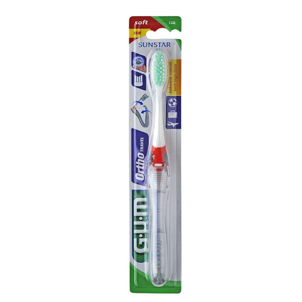Gum Ortho Spazzolino Ambulatorio da Viaggio Taglio a V