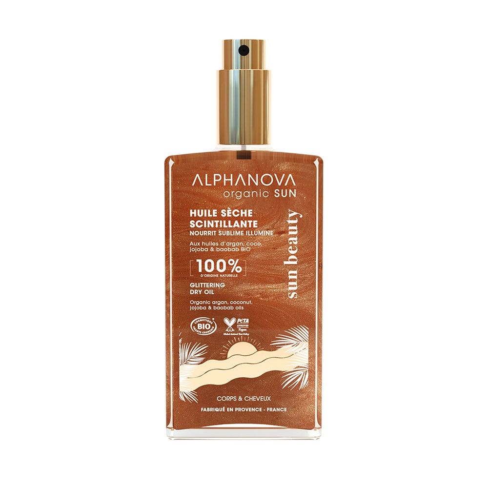 Alphanova Organic Sun Olio secco scintillante bio 100 ml