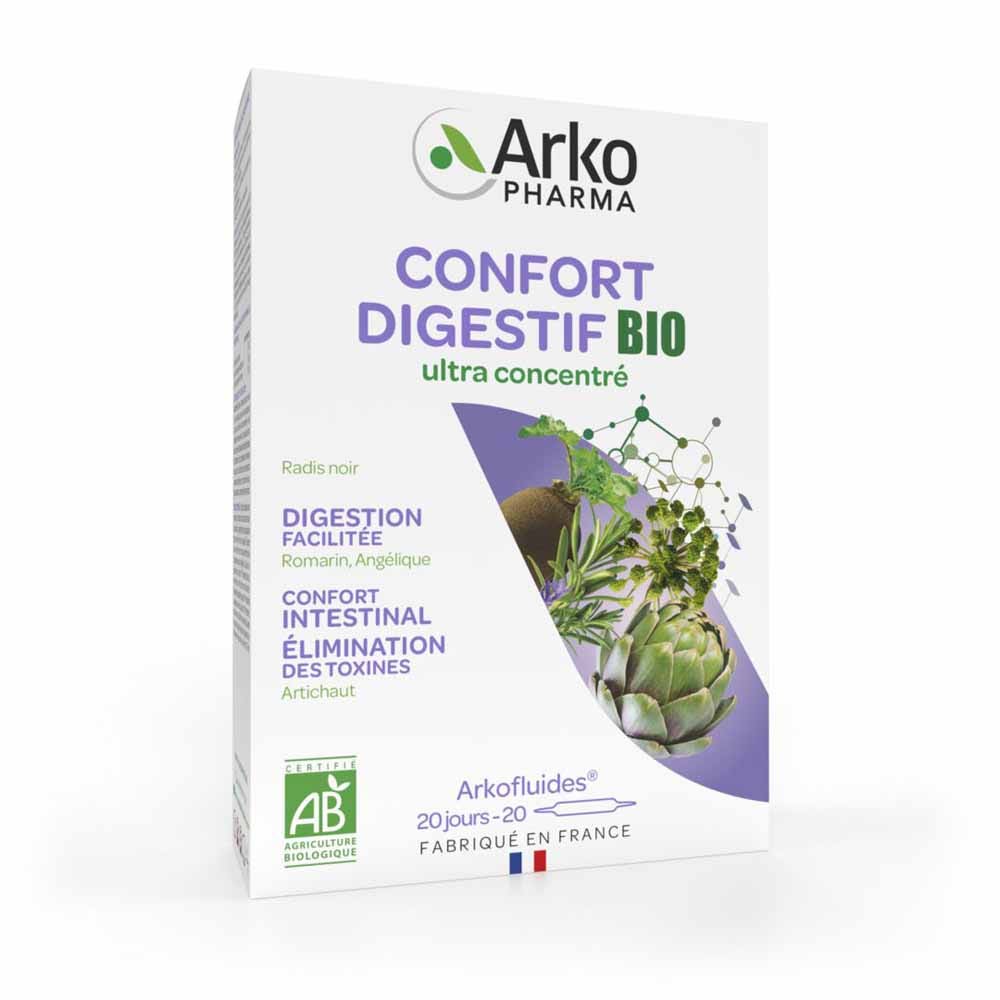 Arkopharma Arkofluidi Digestive Comfort Organic 20 Fiale