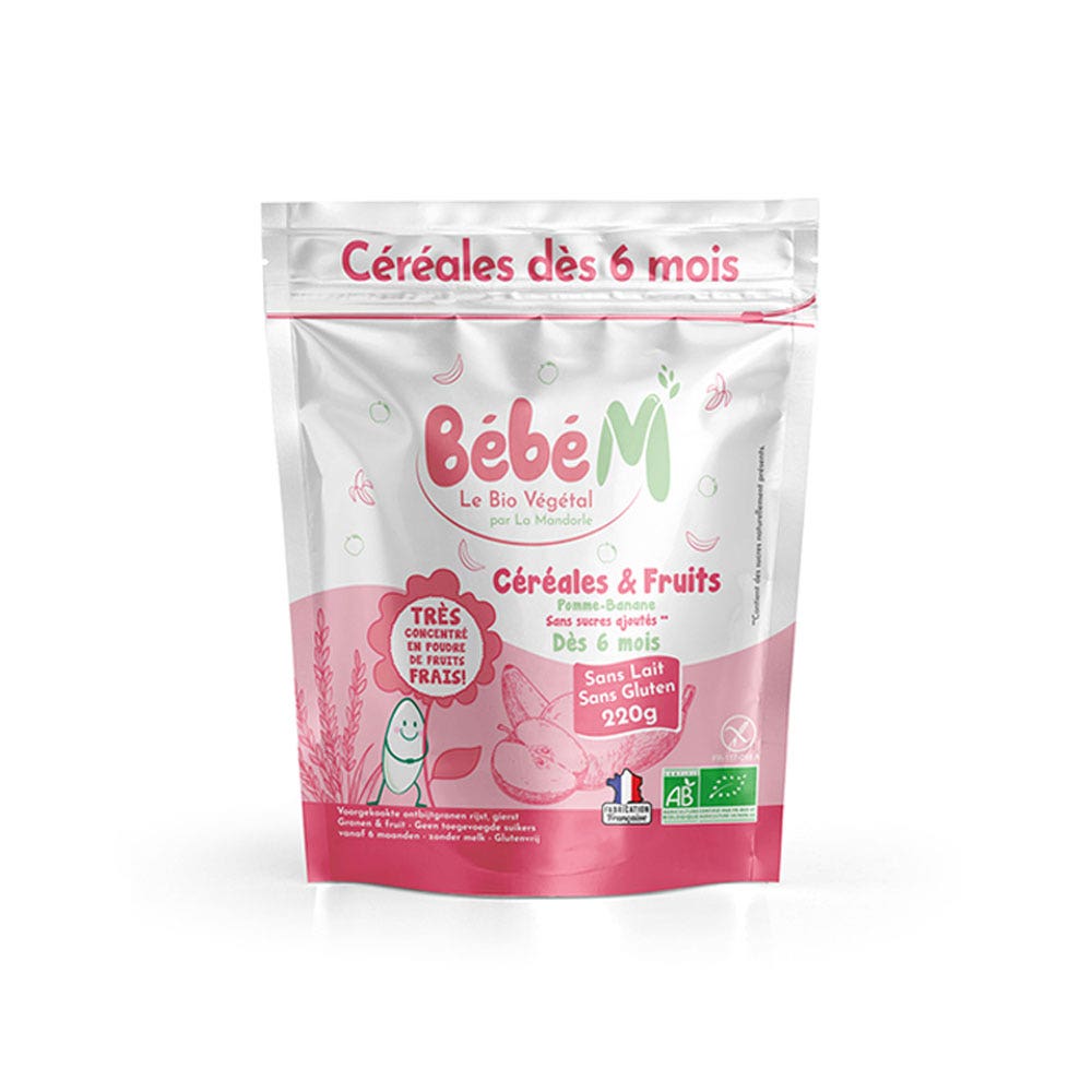 La Mandorle Bebè M Cereali e frutta bio a partire dai 6 mesi 220 g