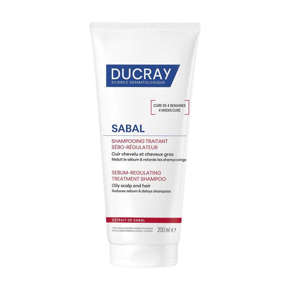 Ducray Sabal Shampoo trattante sebo-riduttore per cuoio capelluto e capelli grassi 200ml