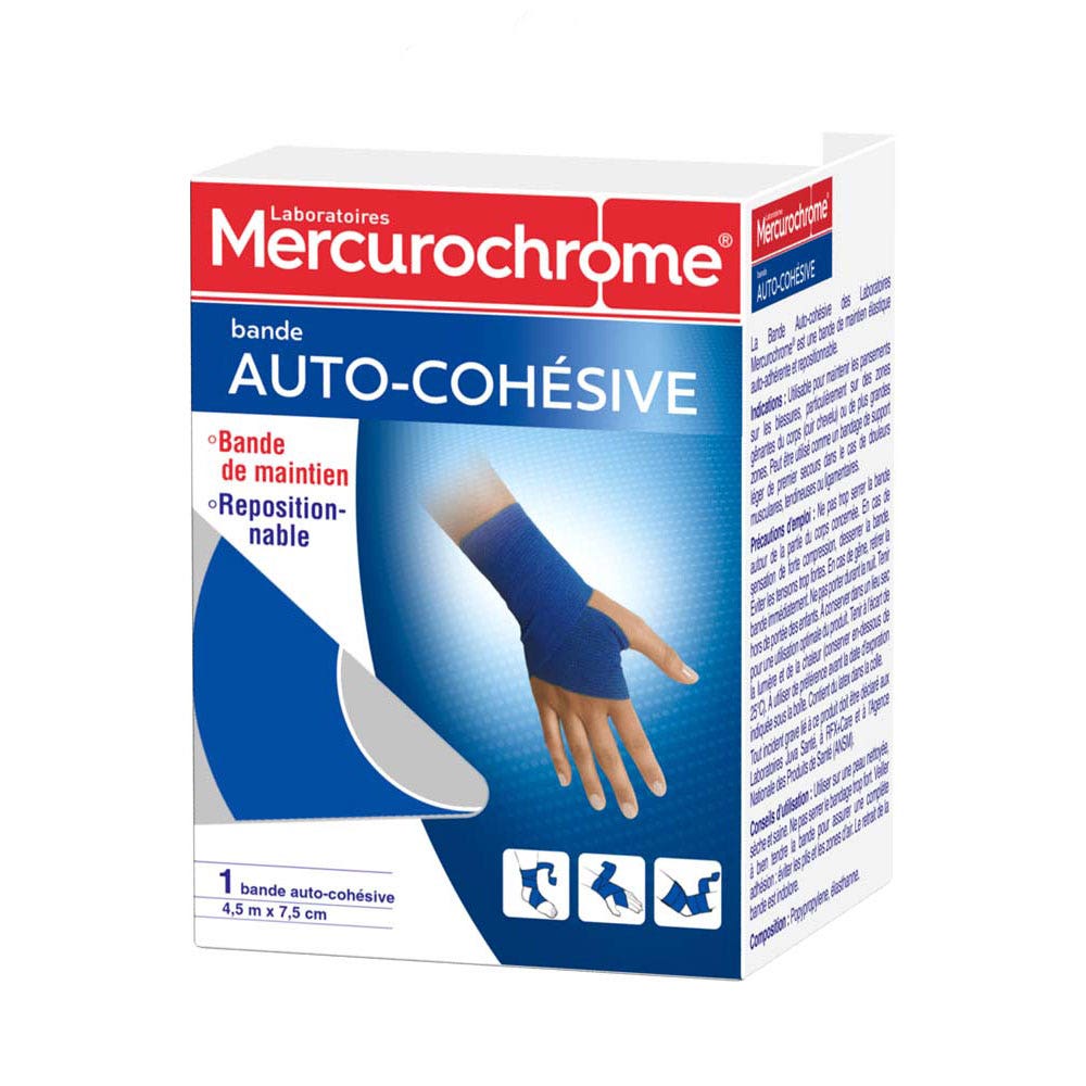 Mercurochrome Bendaggi autoadesivi 4,5m x 7,5cm