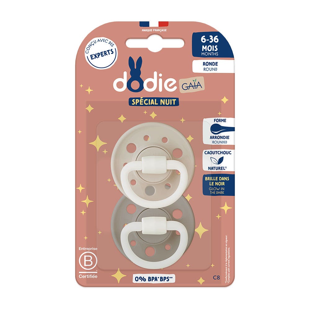 Dodie Gaia Ciucci tondi anatomici notte da 6 a 36 mesi 2 x