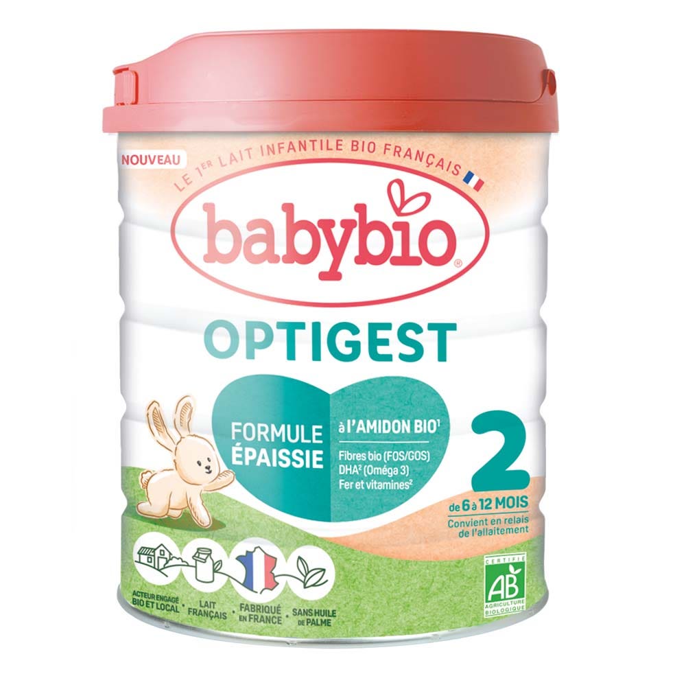 Babybio Latte per l'Infanzia Optigest 2 in polvere formula addensata a partire dai 6 mesi 800 g