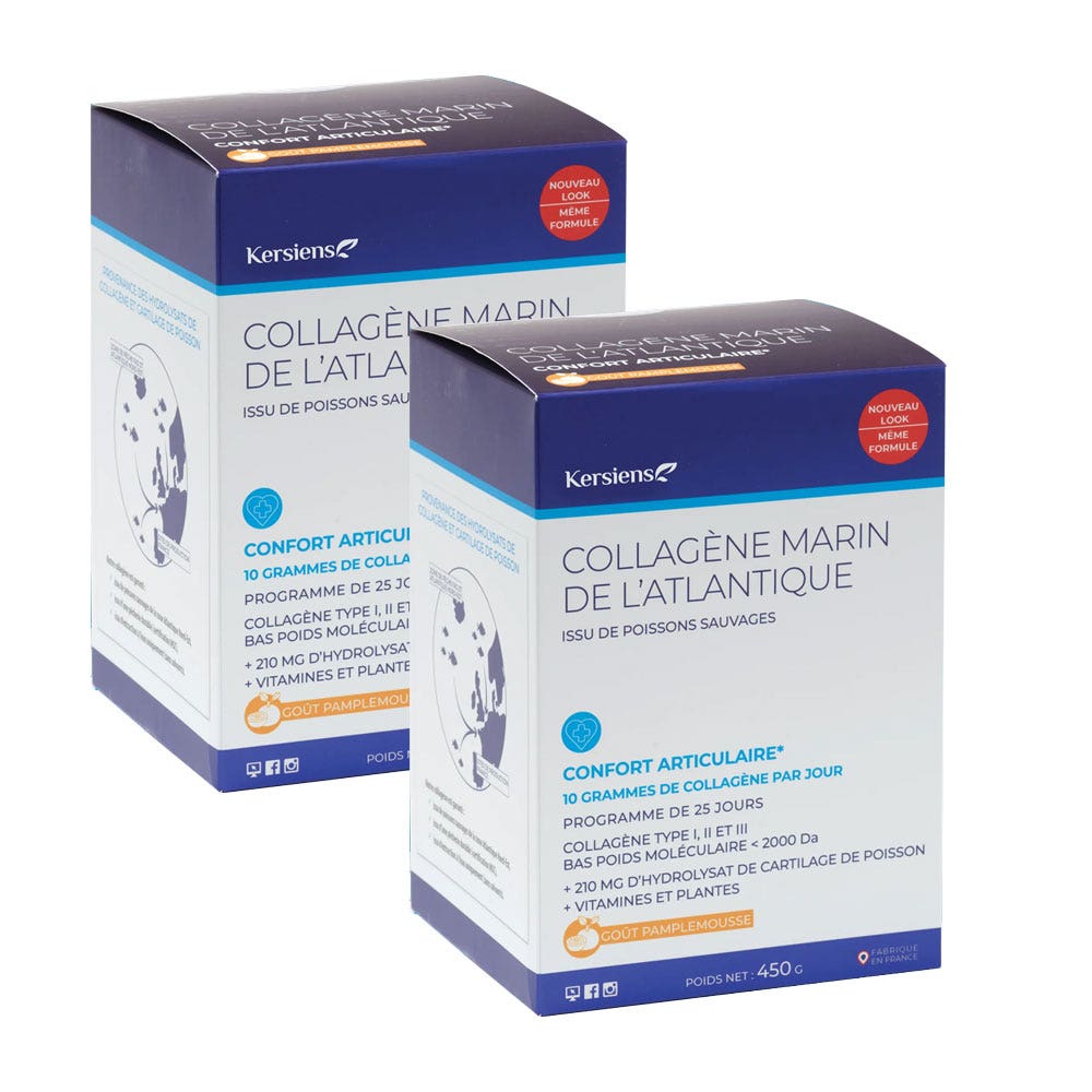 Kersiens Collagene marino dell'Atlantico Benessere articolare 2x450g