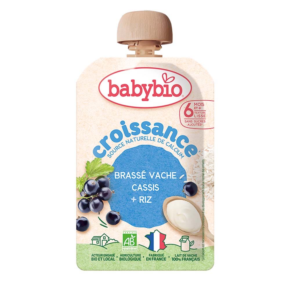 Babybio Merendine al latte Vasetto yogurt fermentato per la crescita 100 g