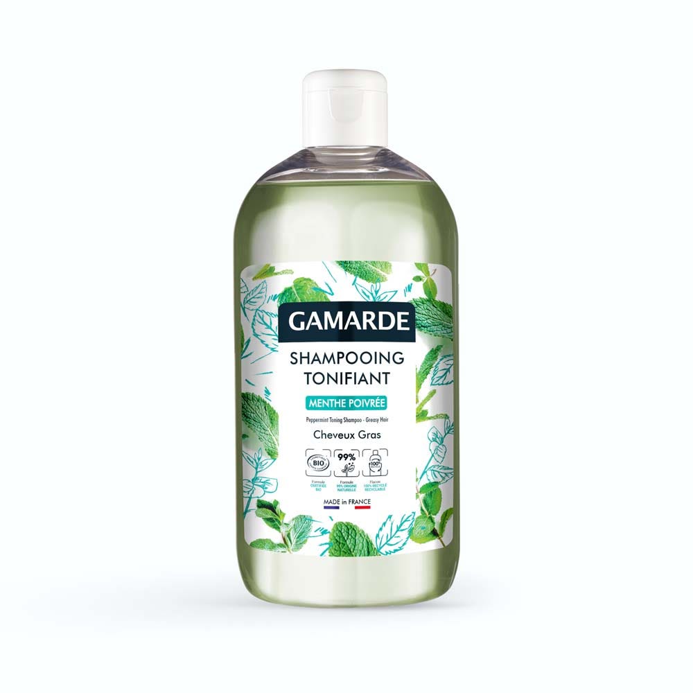 Gamarde Shampoo tonificante bio menta piperita con tendenza a forfora 500 ml