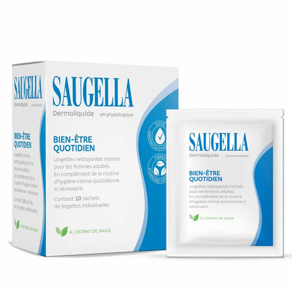 Saugella Dermoliquido Salviettine intime detergenti x 10