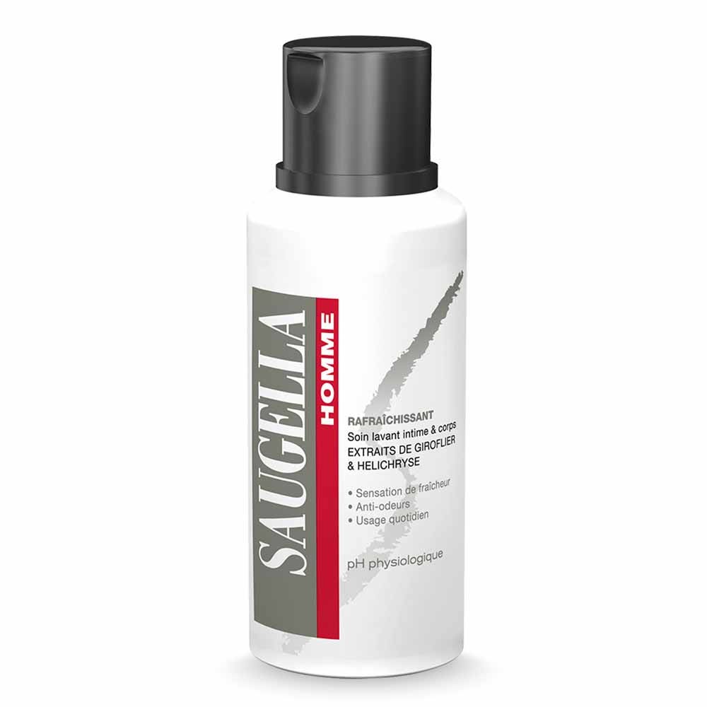 Saugella Men Gel detergente intimo e corpo effetto rinfrescante 200 ml