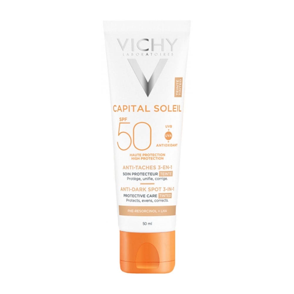 Vichy Capital Soleil Trattamento anti-macchie 3 in 1 Protezione alta Spf50+ 50ml