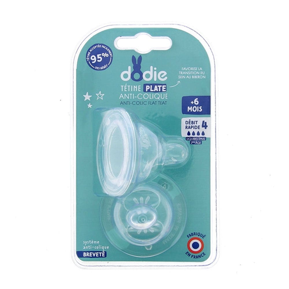 Dodie Sensation+ tettarelle piatte col grande 6 mesi e oltre x2 x2