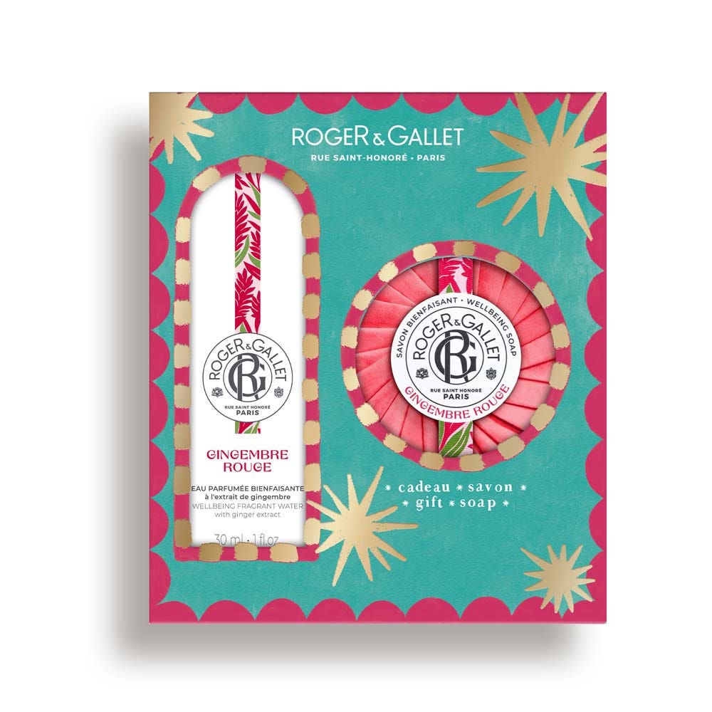 Roger & Gallet Gingembre Rouge Cofanetto Eau Parfumée Bienfaisante 30 ml + sapone 100 g