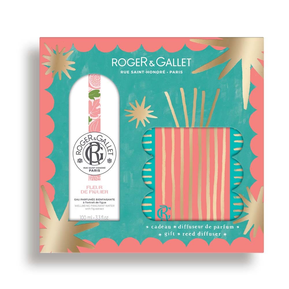 Roger & Gallet Fleur De Figuier Confezione Acqua Profumata Benefica 100 ml + Diffusore di Profumo