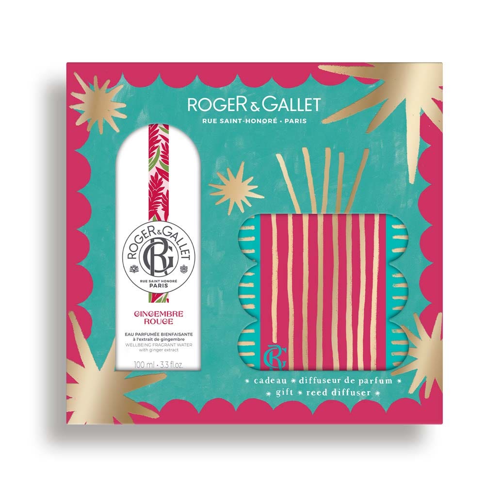 Roger & Gallet Gingembre Rouge Confezione Acqua Profumata Benefica 100 ml + Diffusore di Profumo