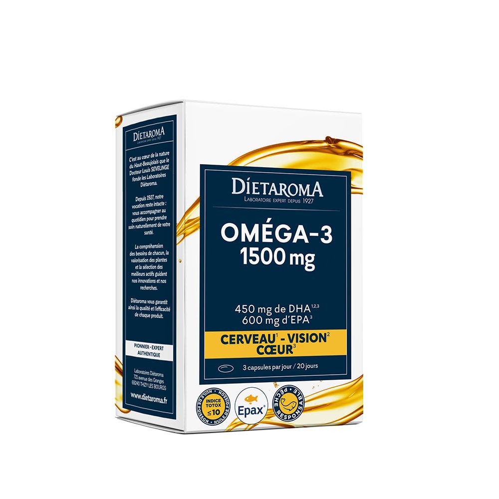 Dietaroma Oméga-3 1500 mg 60 capsule