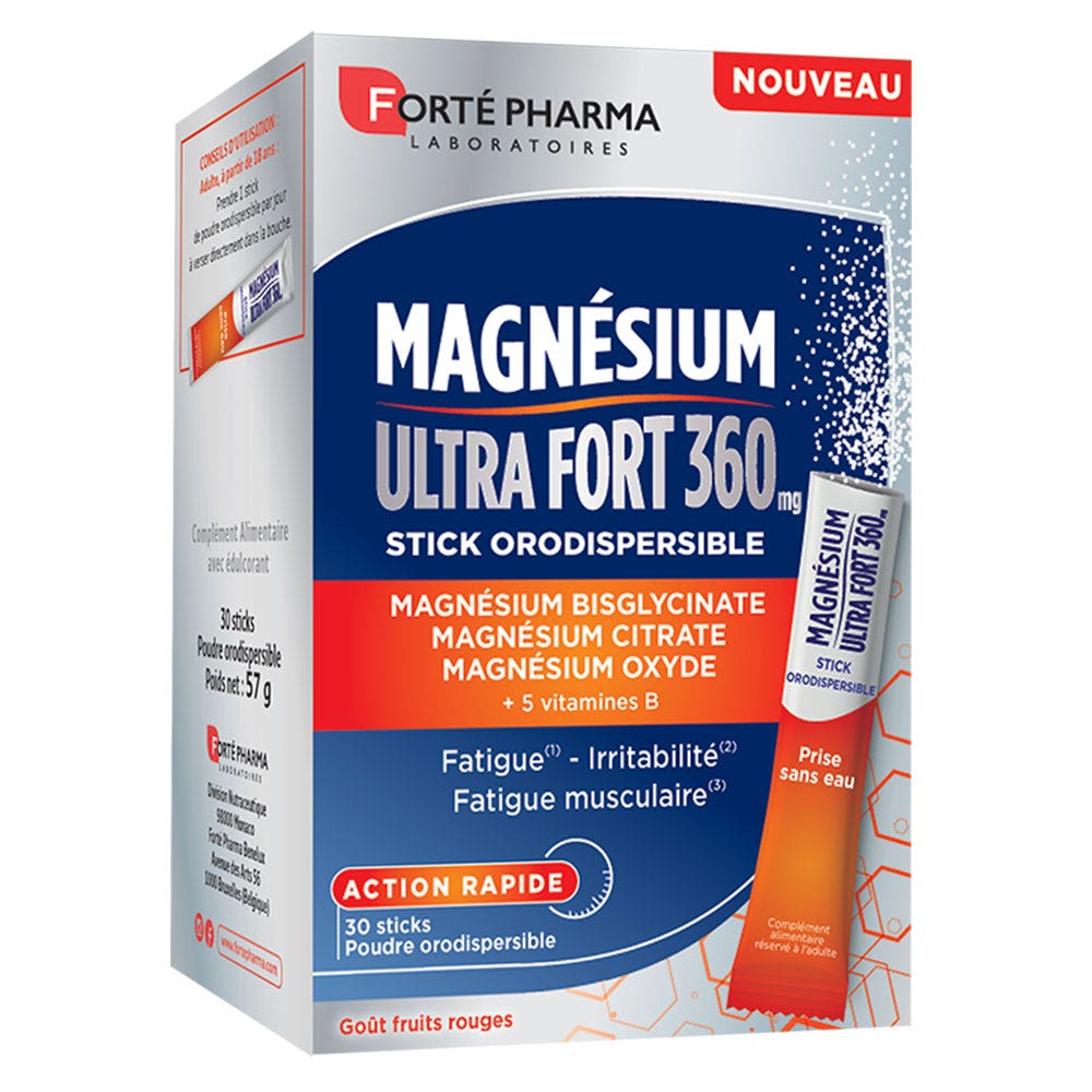 Forté Pharma Magnesio Ultra Forte 360 30 bastoncini